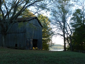 An Old Barn along the Natchez Trace in Mississippi in the quiet of the early morning