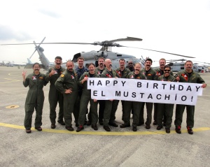 My daughter and her fellow Naval aviators put together this Facebook posting to wish her dad Happy Birthday in 2013.